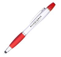 3-In-1 Ballpoint Stylus Pen with Highlighter Marker